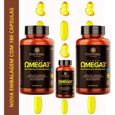 Imagem de Kit 3 Unidades Super Ômega 3 TG 1000mg 180 Cápsulas Ultra Suplemento A
