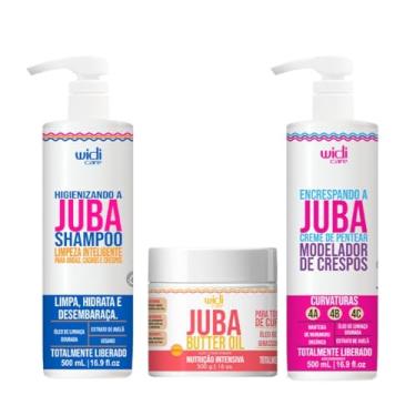Imagem de Kit Widi Care Juba - Shampoo + Máscara Butter Oil Nutrição + Creme de Pentear Encrespando 500g