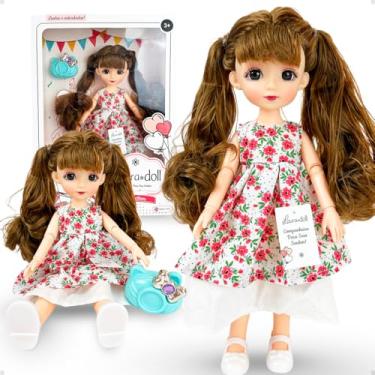 Imagem de Boneca Birthday Gift Articulada Com Vestido Floral