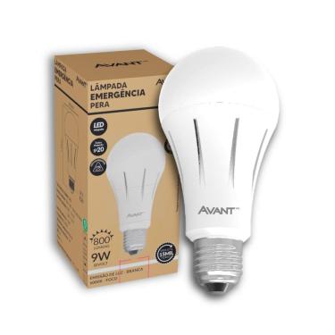 Imagem de Lâmpada Emergência Pera Avant 6000K - Luz Fria - 9W
