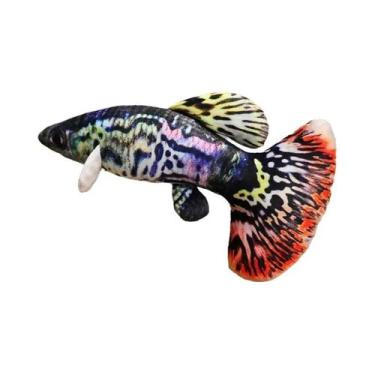 Imagem de Brinquedo De Pelúcia Simulado De Guppy Vivid De 40/60CM, Boneco De Pei