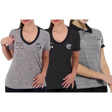 Imagem de Kit 3 Camisas Topper Ceará 2018 Feminina-Feminino