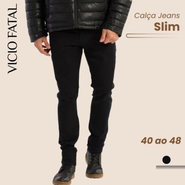Imagem de Calça Masculina Jeans Black Confort Calibre Reta Elegante-Masculino