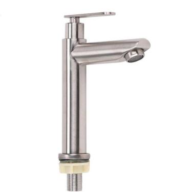 Imagem de Torneira para Lavatório Aço Inox 304 Escovado 18cm - Mesa