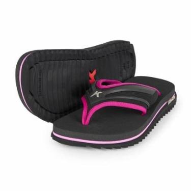 Imagem de Chinelo Kenner Kivah L7 Masculino - Preto e Rosa - 43-Masculino
