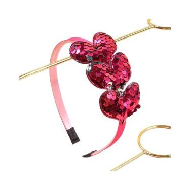 Imagem de Tiaras De Coração Com Lantejoulas Para Mulheres E Crianças, Acessórios