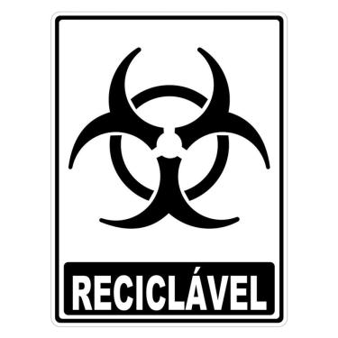 Imagem de Adesivo Lixo Reciclavel 20cm X 15cm Nome Do Desenho Infectante