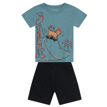 Imagem de Conjunto infantil menino de gatinho Brandili