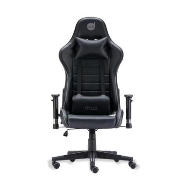 Imagem de CADEIRA GAMER DAZZ ELITE PRO PRETO E CINZA material sintético 140KG