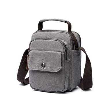 Imagem de Bolsa tiracolo de ombro Canvas Messenger para homens compacta - Yiweis