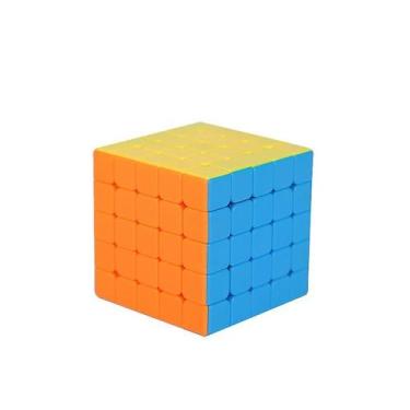 Imagem de Brinquedo Speed Cube Magic sem adesivo Puzzle Twist de 6,2 cm - Gloome