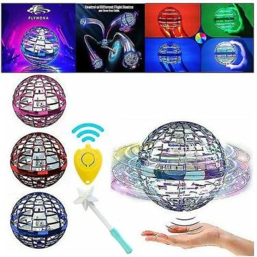 Imagem de Brinquedo Mini Drone LED Flying Ball Boomerang Spinner para crianças -
