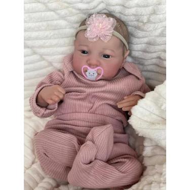 Imagem de Boneca Reborn Baby Doll TERABITHIA Premie 49 cm em vinil de silicone