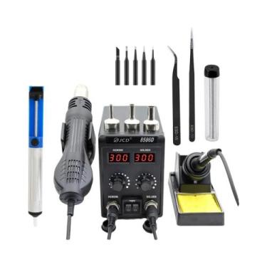 Imagem de Estação De Soldagem LED Com Temperatura Ajustável E Pistola De Ar Quen