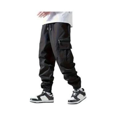 Imagem de Calças Cargo Masculinas Confortáveis E Respiráveis, Finas, Casuais Par