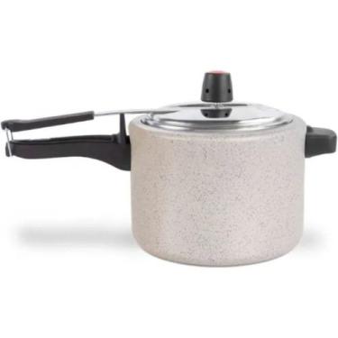 Imagem de Panela de pressão brinox antiaderente ceramic life vapt vanilla 4,5 li