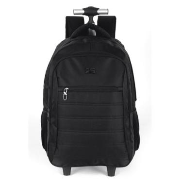 Imagem de Mochila De Rodinhas Carrinho Executiva Notebook Polo King, Preto