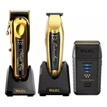Imagem de Kit de Máquinas Magic Clip Cordless Gold + Detailer Cordless Gold e Va