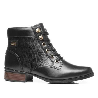 Imagem de Bota feminina pegada em couro na cor preto 282013-04, 37