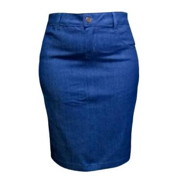 Imagem de Saia Jeans Azul - Lojas Vicenttino, 40