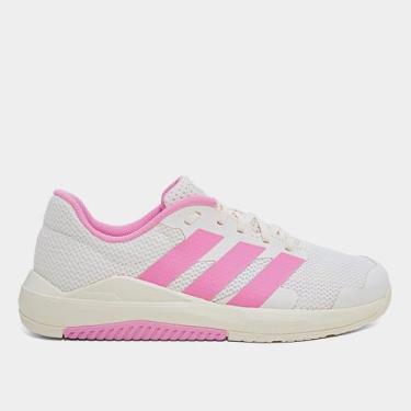 Imagem de Tênis Adidas Dropset Base Trainer Feminino, Branco, Rosa claro, 36