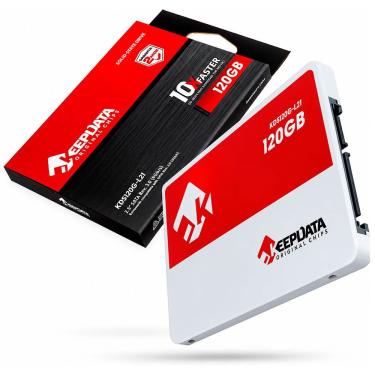Imagem de SSD 2,5 SATA III 120GB KDS120G-L21 Alto Desempenho para Notebooks e Desktops Vermelho e Prata Keepdata