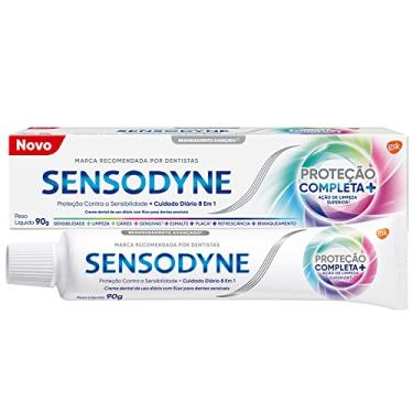 Imagem de Sensodyne Creme Dental para Sensibilidade Proteção Completa com Flúor, 8 em 1, 90g