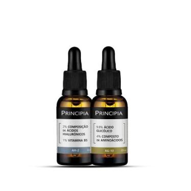 Imagem de Kit Sérum Facial Principia Antissinais Vitamina B5 30ml + Acido Glicol