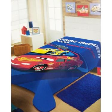 Imagem de Cobertor Infantil Menino Carros Relâmpago Mcqueen Luxo na Caixa 1,50m 