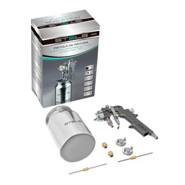 Imagem de STELS Pistola de Pintura com Tanque Baixo – Pistola de Tinta por Sucção Profissional (750, Mililitros)