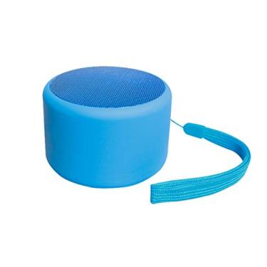 Imagem de HIOD Alto-falante Bluetooth sem fio com microfone alcance de transmissão Bluetooth de 10 m Alto-falante sem fio leve ultra-portátil, azul