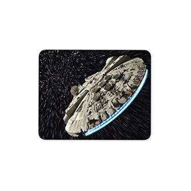 Imagem de LQFIWSS Mouse pad antiderrapante para escritório, design Star Wars, mouse pad retangular para jogos, 24 x 29 cm, tecido multicolorido