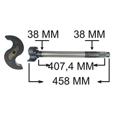 Imagem de EIXO EXPANSORES 'S' FREIO AR DIR. TRAS. (28 ESTRIAS) (458,00 MM) MB