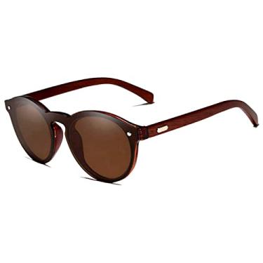 Imagem de Óculos de Sol Artesanal Design Madeira Kingseven Proteção Polarizados UV400 Espelho (C4)