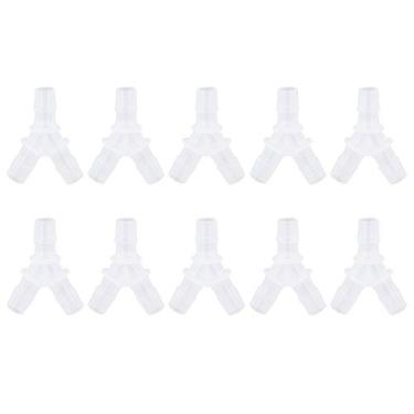 Imagem de Conector De Tipo Y Para Aquário De Plástico, 10 PCS Conector De Mangueira Macio De 3 Vias Conector Tipo Y Para Tanque De Peixes De Aquário Junção Da Bomba De Ar Conector De 3 Vias(12mm)