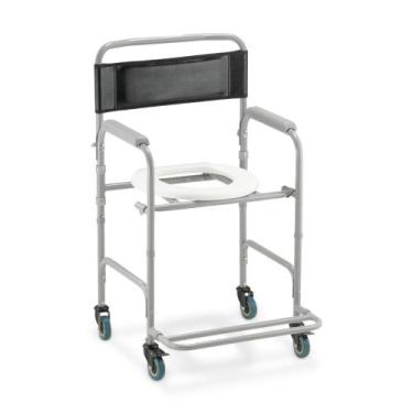 Imagem de Cadeira Banho Higiênica D 40  Dellamed Com braço escamoteavel
