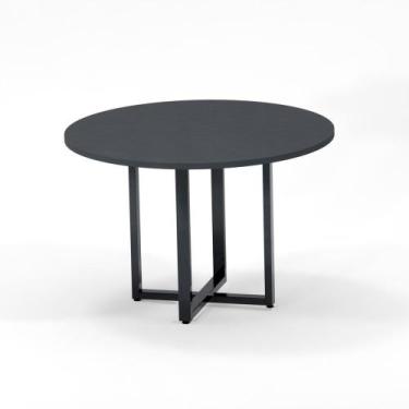 Imagem de Mesa de Reunião Redonda Tubular P25 Pandin 1,10 M Grafito