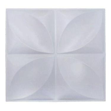 Imagem de Kit 20 Placas Decorativas 3 D Pétalas Branco 50x50 Cm - e2g Design 