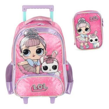 Imagem de Mochila Rodinhas + Estojo Box  Lol Surprise Pet