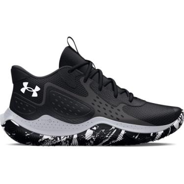 Imagem de Under Armour Tênis de basquete unissex adulto Jet '23, (002) Preto/Cinza/Branco, 42 BR