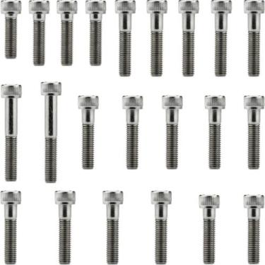 Imagem de Kit parafusos inox tampa motor lateral esquerda+direita CG125 Titan ES