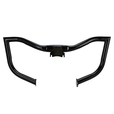 Imagem de Harvards Chrome Protetor De Motor Cortado De 1 1/2 Tubo Serve Para Harley Touring Street Glide/Electra Glide/Road King 2014-2024 Preto Brilhante