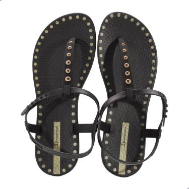 Imagem de Sandália Rasteira Ipanema Class Dots Preto Ouro