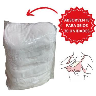 Imagem de Absorvente Para Seios Com 30 Unidades Macio Suave - NoBrand