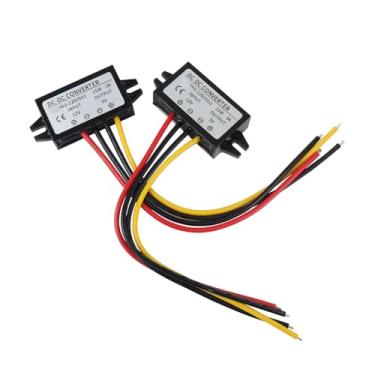Imagem de Minhoown Conversor Dc 12/24V Para 5V 2 Peças 3A 15W, Redutor De Tensão, Energia À Prova D'Água Ip68