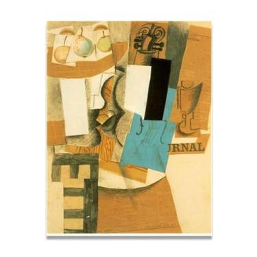 Imagem de Murais de violino e frutas Diego Rivera – Arte de realismo socialista mexicano, muralista do século 981, coleção clássica do museu de Nova York para decoração de casa 20 x 26 cm