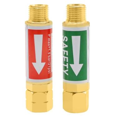 Imagem de EATAKWARD 2 peças de extremidade de tocha, conjunto de prendedores de flashback de acetileno de oxigênio, substitui oxigênio e acetileno