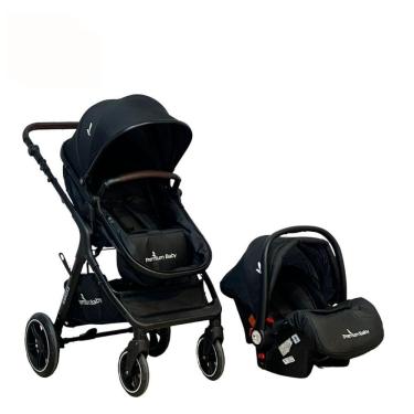 Imagem de Carrinho De Bebê Travel System Premium Baby Kansas Preto