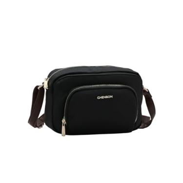 Imagem de Chenson, Bolsa Feminina Transversal Chenson Microfibra Tiracolo Cor:Preto