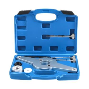 Imagem de QccHieUs Ferramenta de fixação do eixo de comando do motor, remoção da polia virabrequim, profissional, fácil de usar, kit prático de fixação amortecedor de